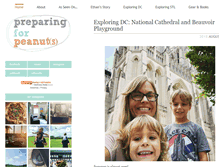 Tablet Screenshot of preparingforpeanut.com